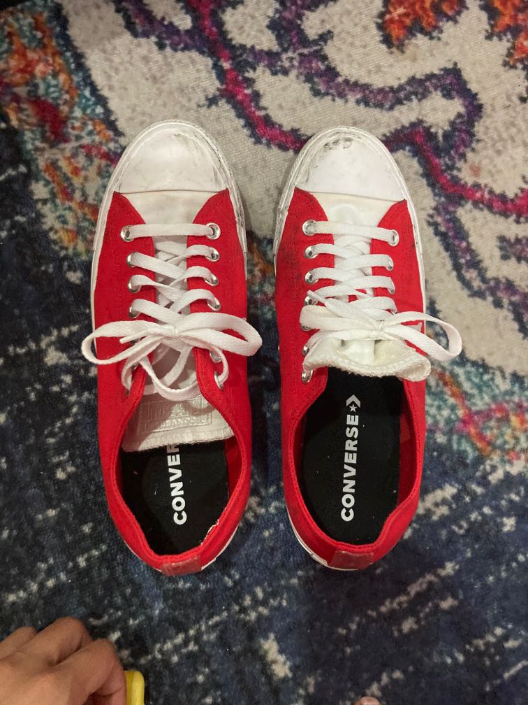 red off brand converse