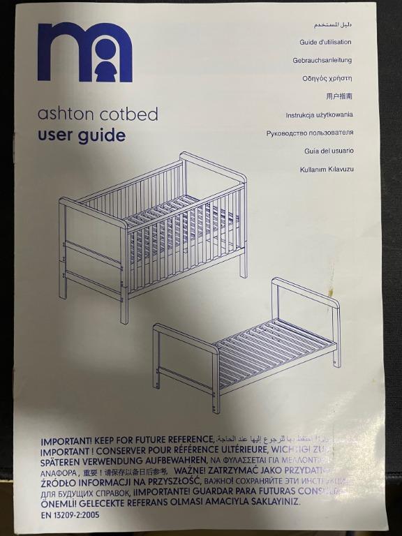 Cotbed "Ashton" from Mothercare, Babies & Kids, Baby Nursery & Kids