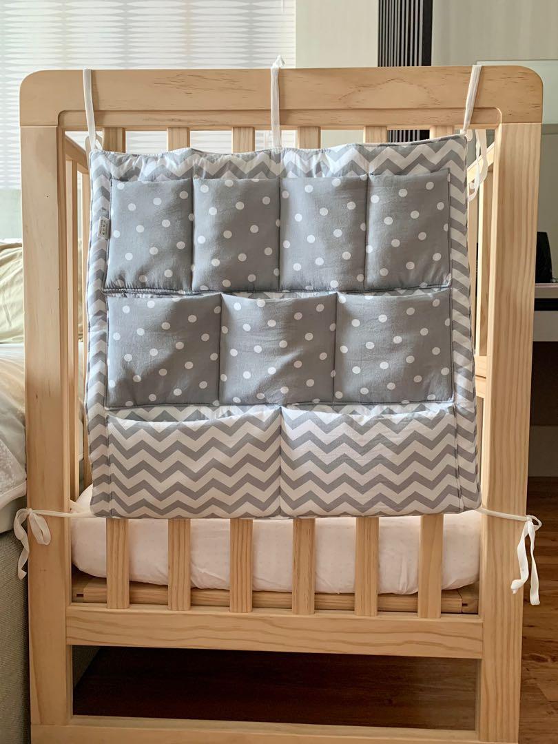 Crib organizer (Category: Other Kids Furniture) located in Mandaluyong City. Submitted by declutterila (Listing ID 1164453399, Image 1). Description: Hanging cloth organizer for baby’s crib. Got this as an impulse buy, but didn’t really get to use it just stored away. Purchased for about P450, selling low cause not using it anyway. No flaws..