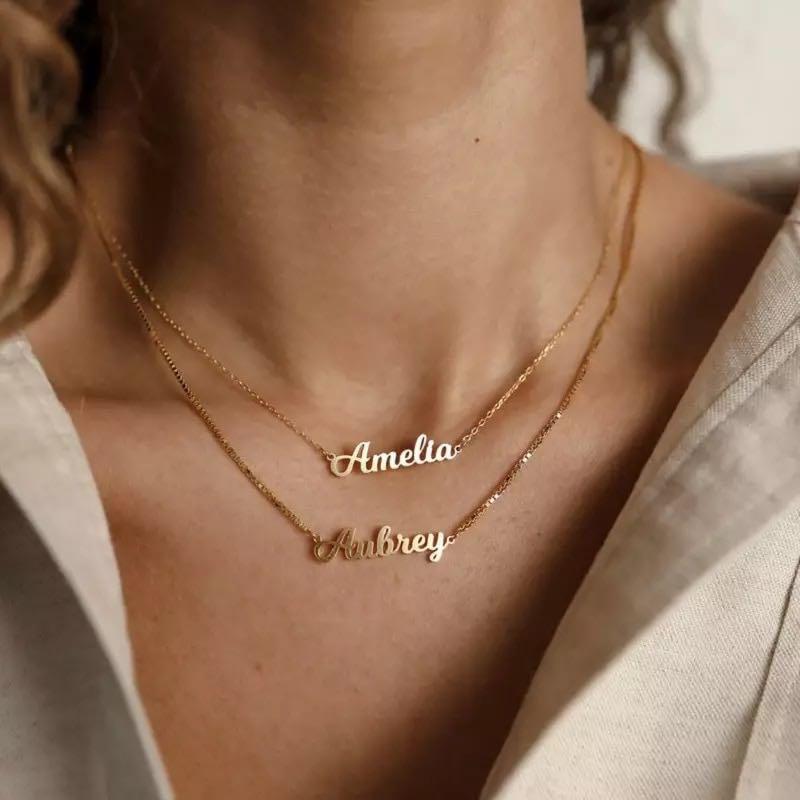 Bf and outlet gf name necklaces