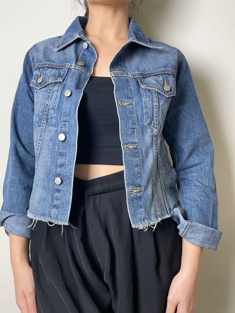 Denim Jacket, Fesyen Wanita, Pakaian 