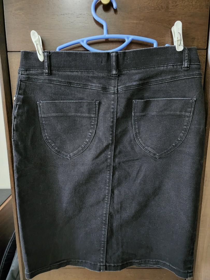 Black denim hot sale skirt dorothy perkins