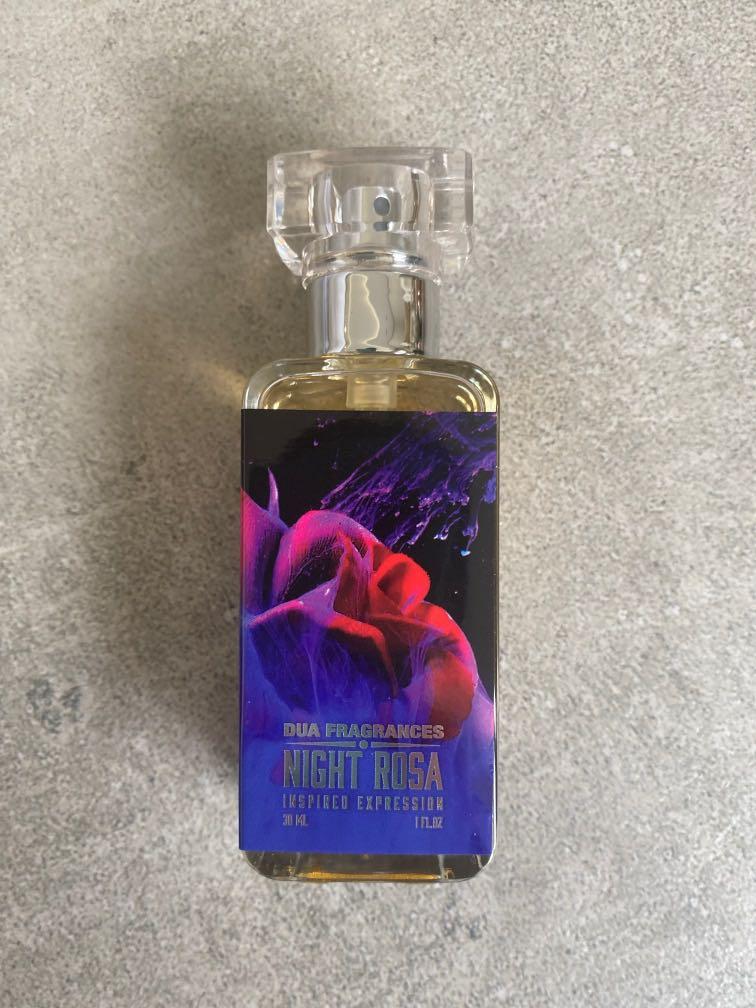 Dua Night Rosa (Category: Fragrance & Deodorants) located in Makati City. Submitted by mnlbc (Listing ID 1164452025, Image 1). Description: Dua Night Rosa 30ml Lightly used (<5 sprays) SF care of buyer, free shipping with total purchase >P2000.