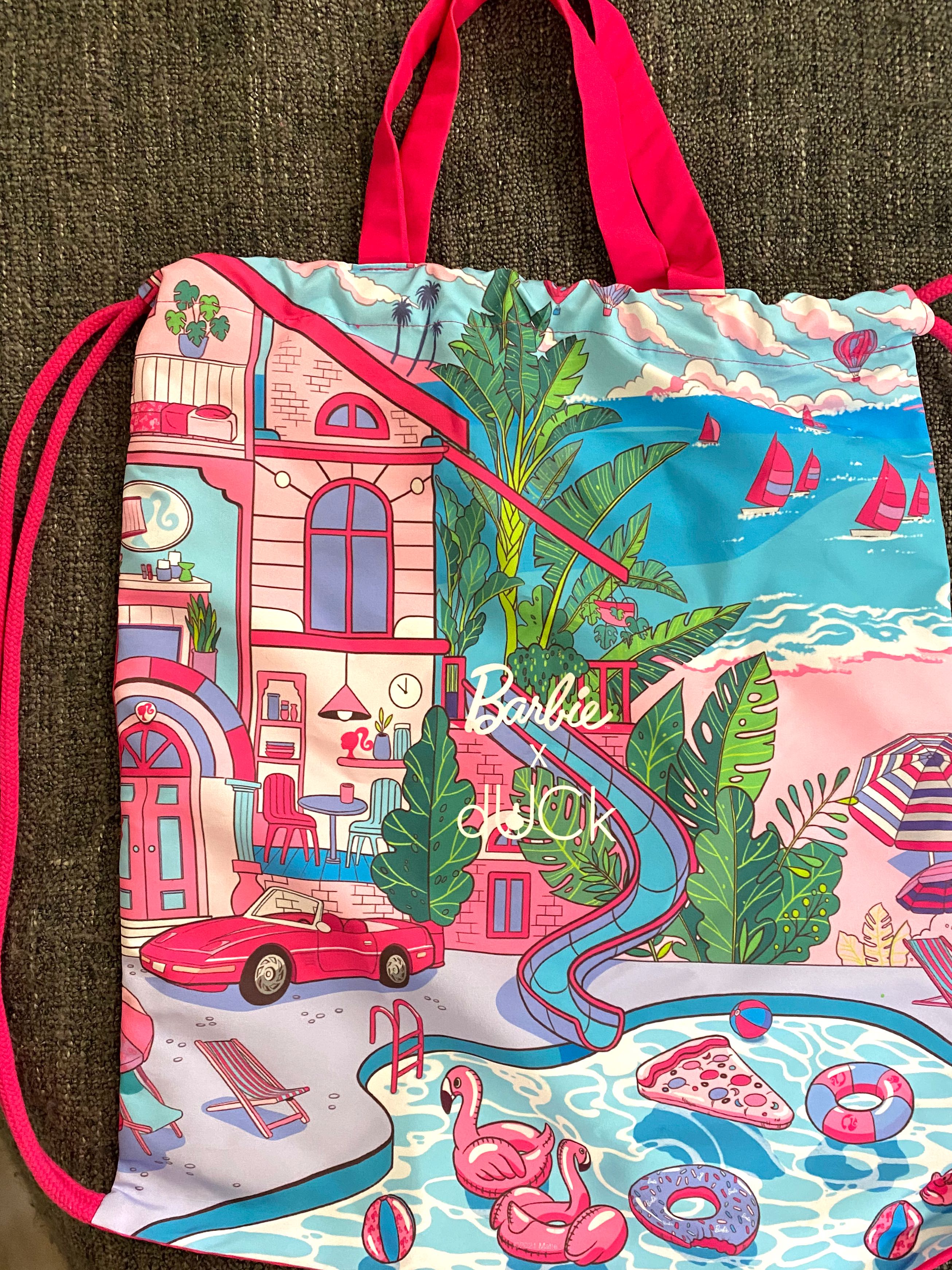 Barbie discount drawstring bag