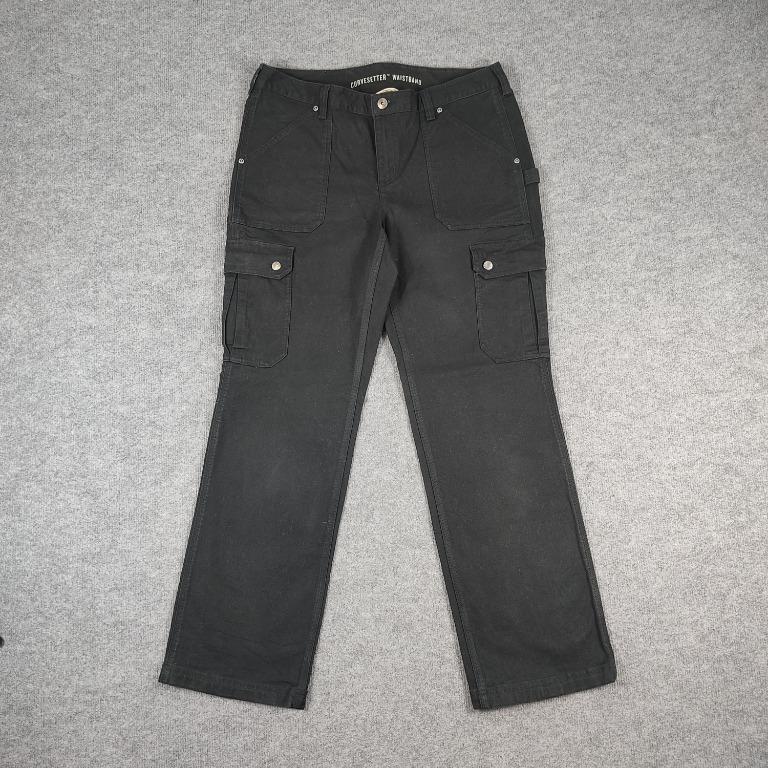 Duluth Trading Company Women's Canvas Cargo Work Pants Size 12 X