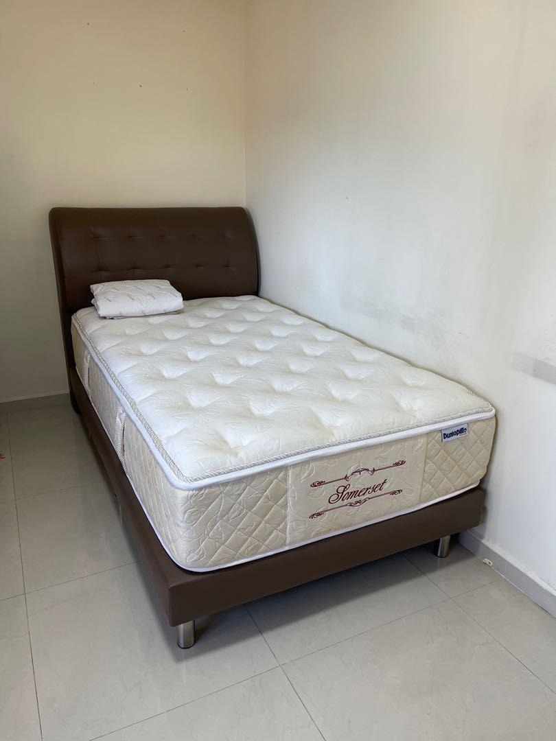 Dunlopillo Super Single Bed with Somerset Mattress, Furniture & Home