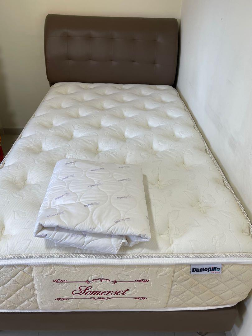 Dunlopillo Super Single Bed with Somerset Mattress, Furniture & Home