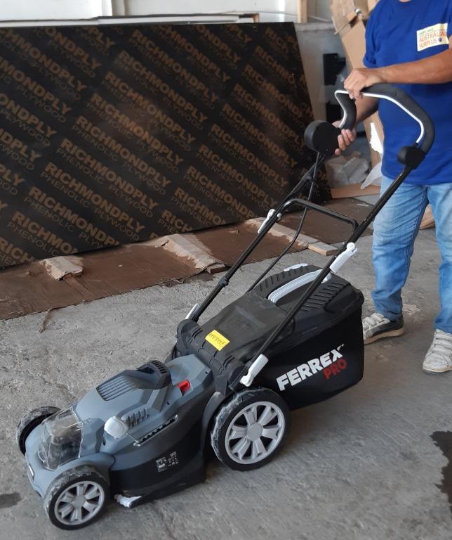 Ferrex Pro 2x20V Cordless Lawn Mower Kit (Category: Gardening Tools & Ornaments) located in Muntinlupa City. Submitted by aussie.surplustore (Listing ID 1164499393, Image 2). Description: Ferrex Pro 2x20V Cordless Lawn Mower Kit Price: P7,500 Included in the kit: 2x batteries 1x charger 1x grass catcher 📌 Items are from Australia SURPLUS/USED or MALL PULL OUT Tested and Working 📍MODE OF PAYMENT: GCash or Bank Transfer NO COD TRANSACTION Payment