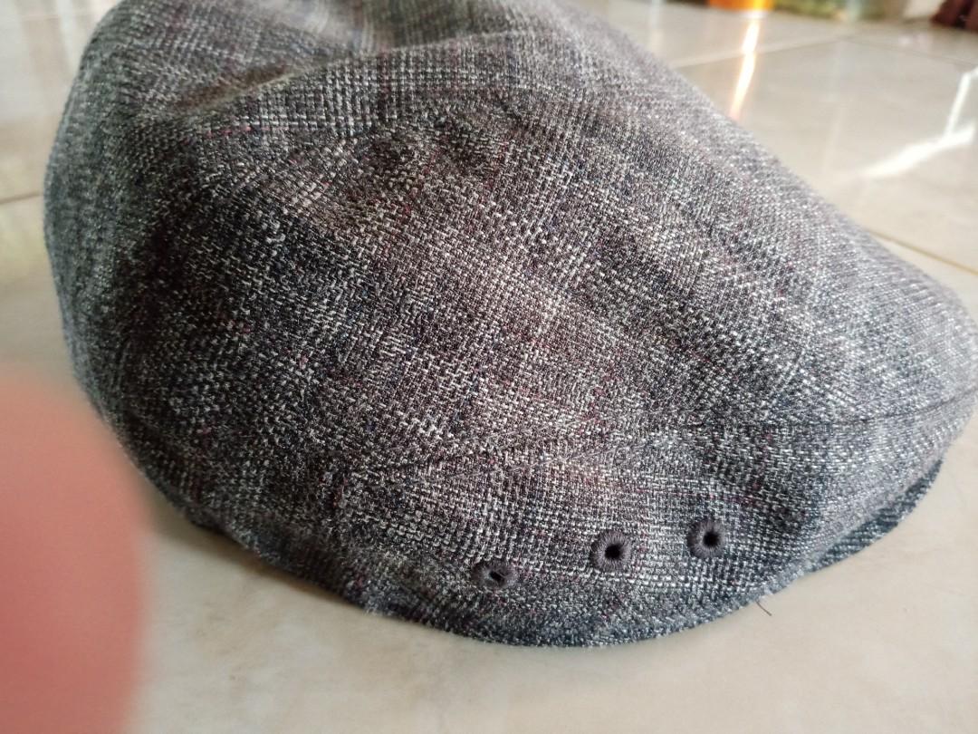 Flat cap wool vintage style, Fesyen 