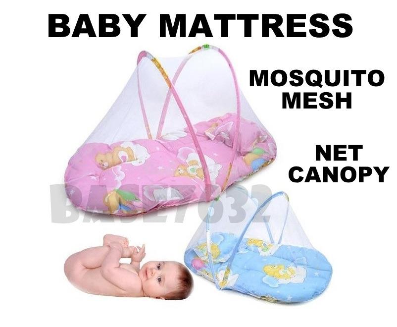 Fold N Go Portable Travel Baby Infant Mattress Bed Mosquito Mesh Net 1451.1 Babies Kids Baby Nursery Kids Furniture Childrens Beds on Carousell
