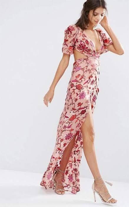 For Love and Lemons Saffron Inspired Floral Maxi Dress, Women's Fashion,  Dresses & Sets, Dresses on Carousell