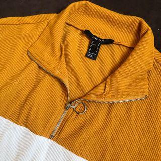 Forever 21 Ribbed Half Zip Sweater