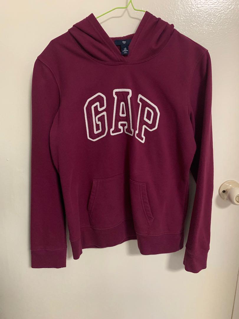 GAP Maroon Hoodie Women s Fashion Coats Jackets and Outerwear