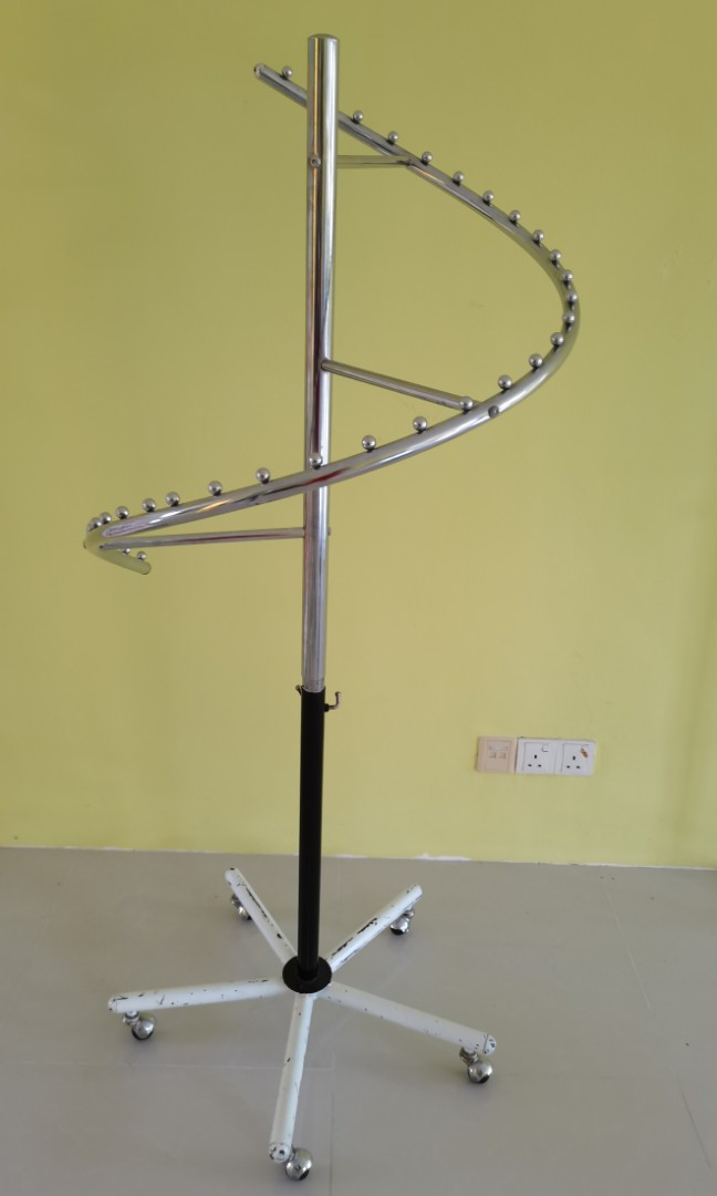 (Available 2 units) Garment Rack S Shape Clothes Rack Metal