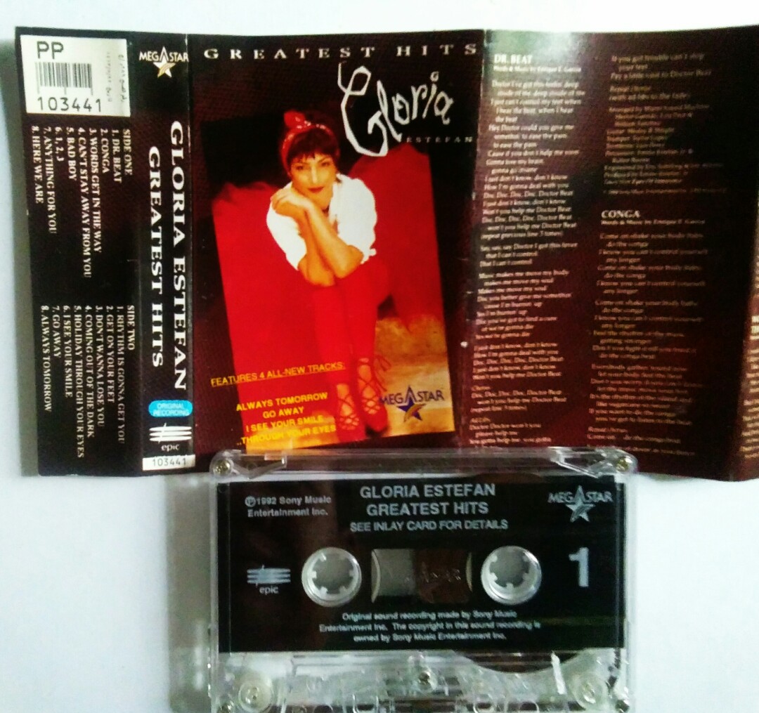 Gloria Estefan Greatest Hits Cassette Tape, Hobbies & Toys, Music