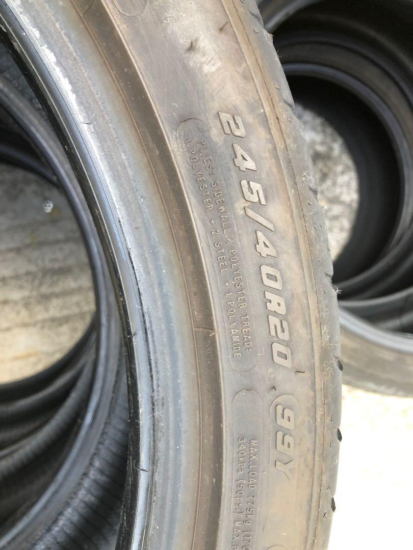 Goodyear 245/40/20 好時年輪胎good year tyres 4條$1600 20寸2021年 