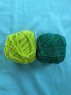 Green Crochet Yarn