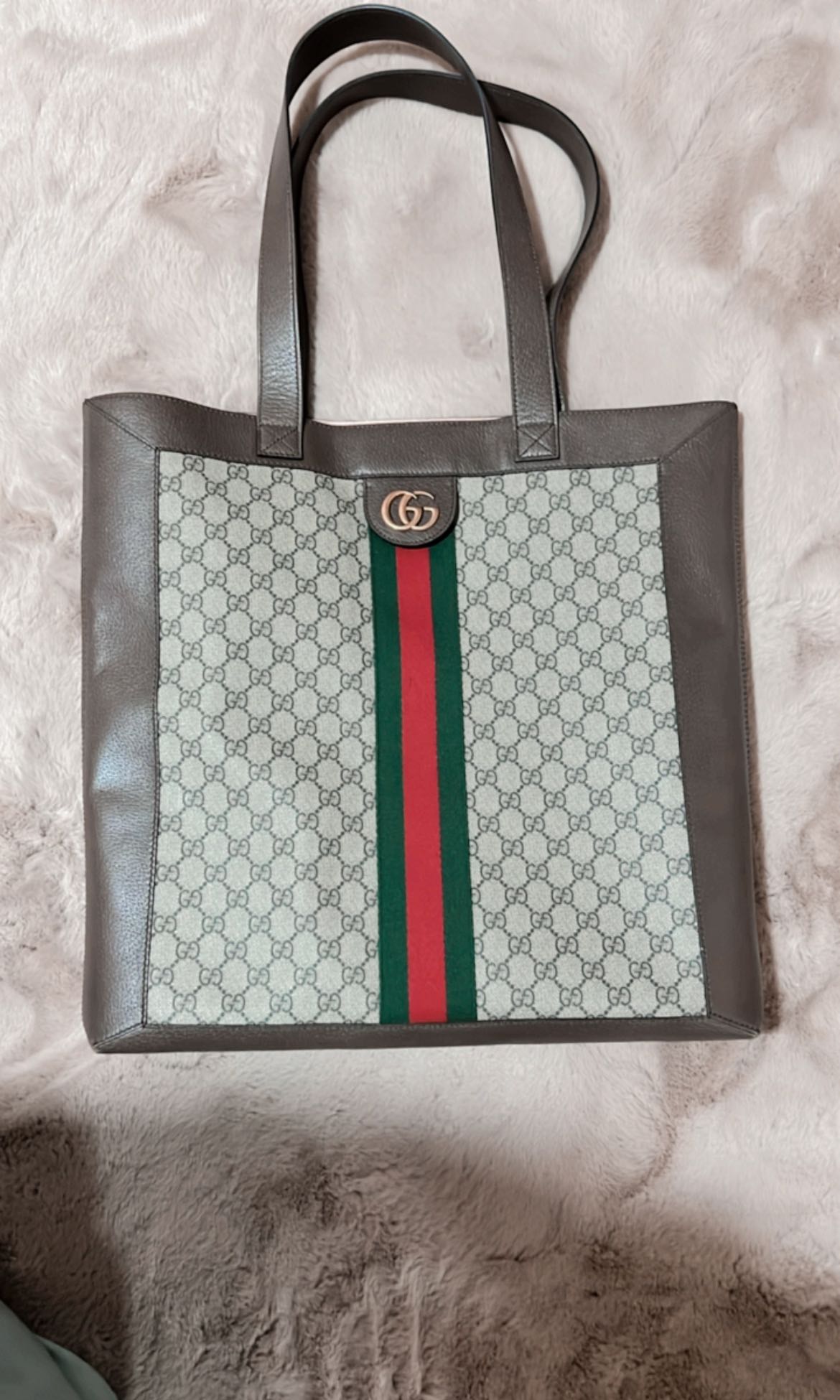 Ophidia GG Large Toiletry Bag in Beige - Gucci
