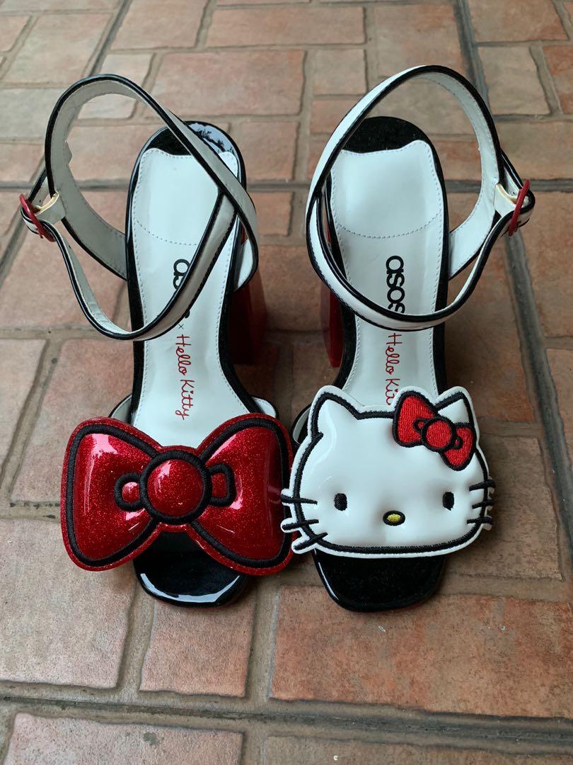 Hello Kitty x ASOS Heeled Sandals With Removable Badges Fesyen