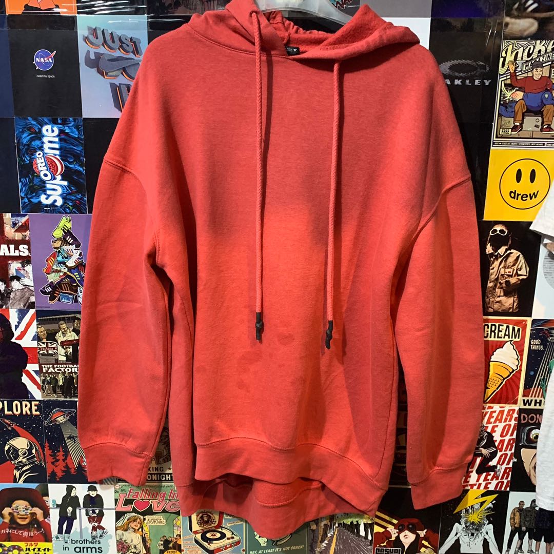 red hoodie zara