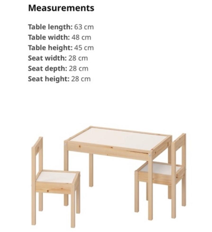 IKEA 100 ORIGINAL Latt IKEA Kids Children s Table with 2 Chairs