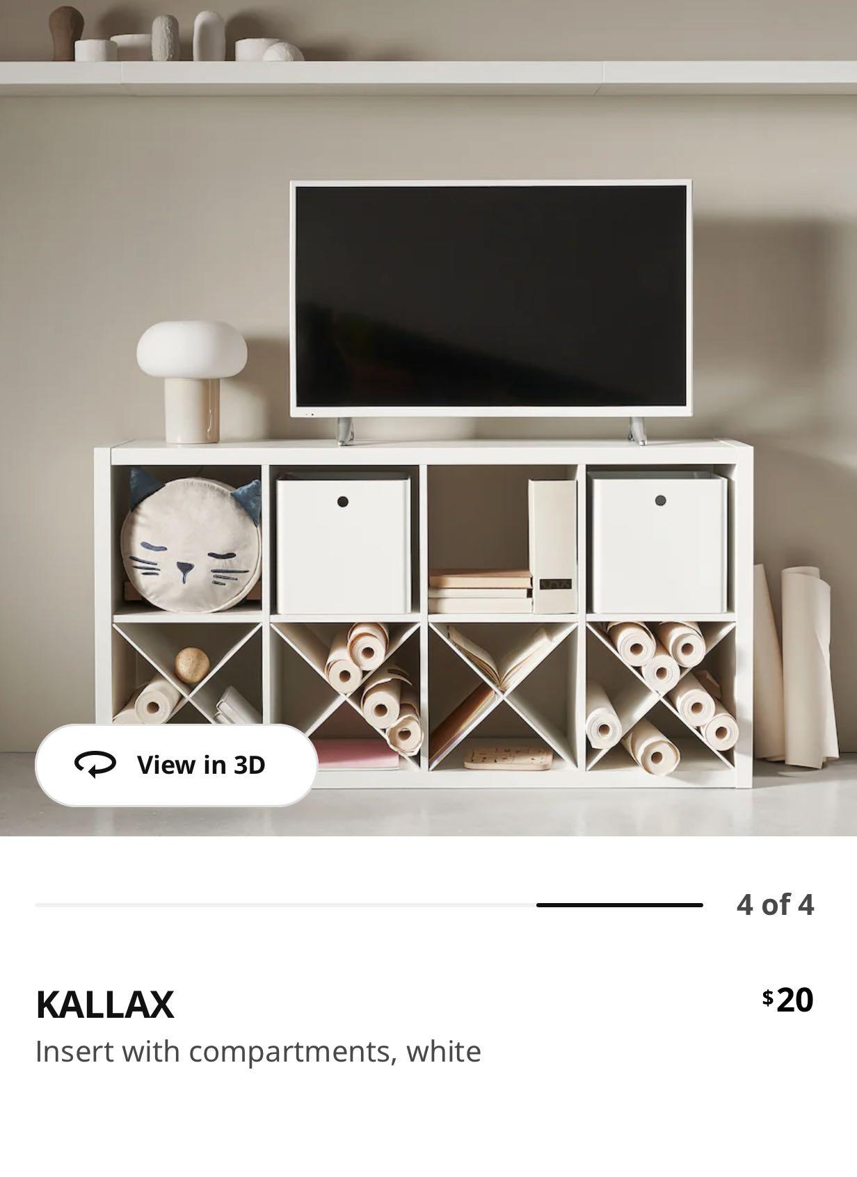 IKEA Expedite / Kallax Cube Book Shelf / / Rack Insert x3