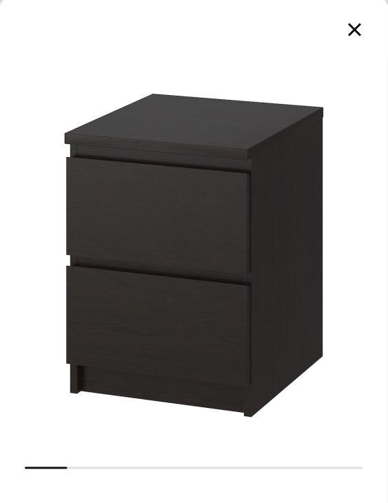 IKEA Malm Bedside Table, Furniture & Home Living, Furniture, Shelves
