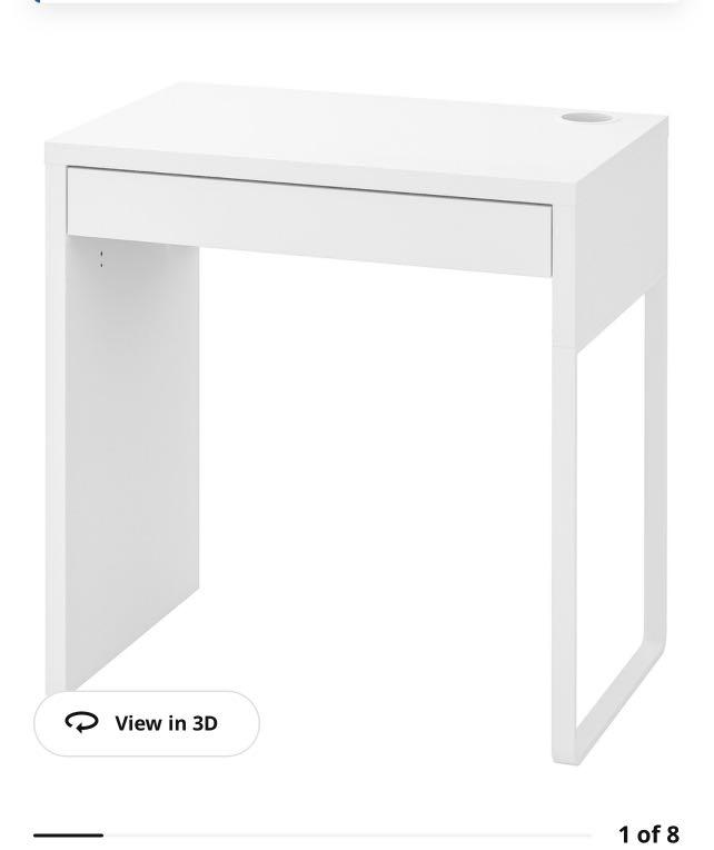 Ikea Micke study table and chair, Furniture & Home Living, Furniture, Tables & Sets on Carousell
