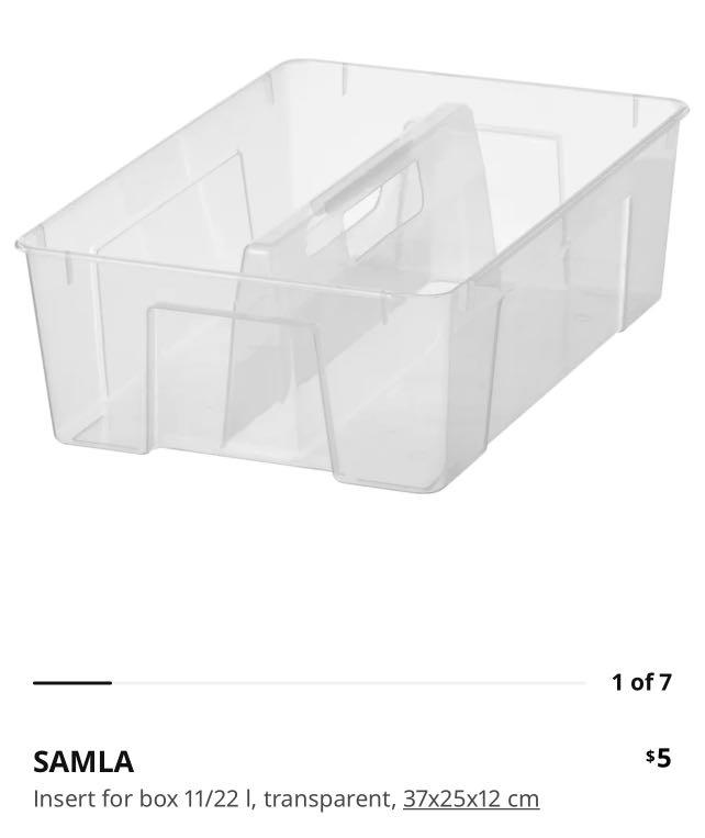 IKEA SAMLA Storage Boxes, Furniture & Home Living, Home Improvement