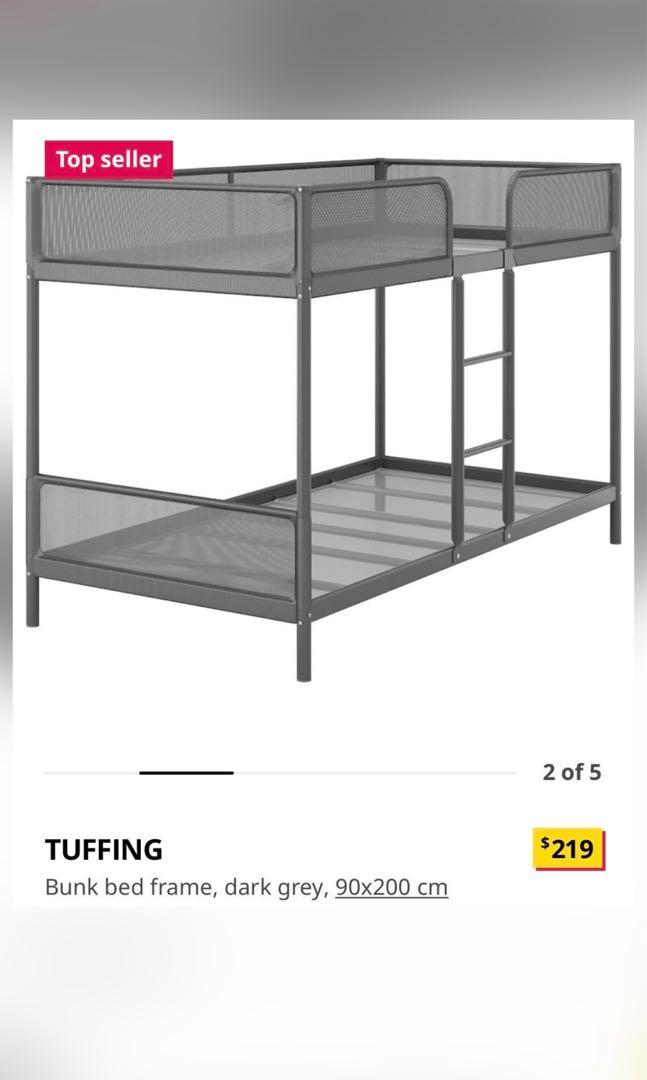 IKEA tuffing bunk bed with mattress, Furniture & Home Living, Furniture