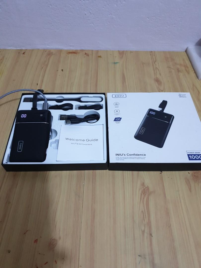 INIU Power Bank, Lightest USB C 10000mAh Portable Charger Builtin 3