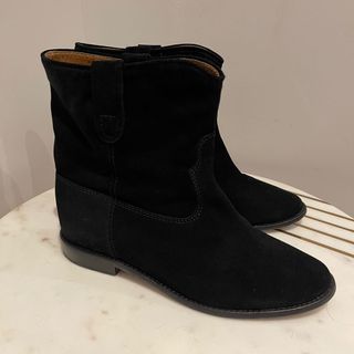 Isabel Marant Black Suede Crisi Boots Size 10