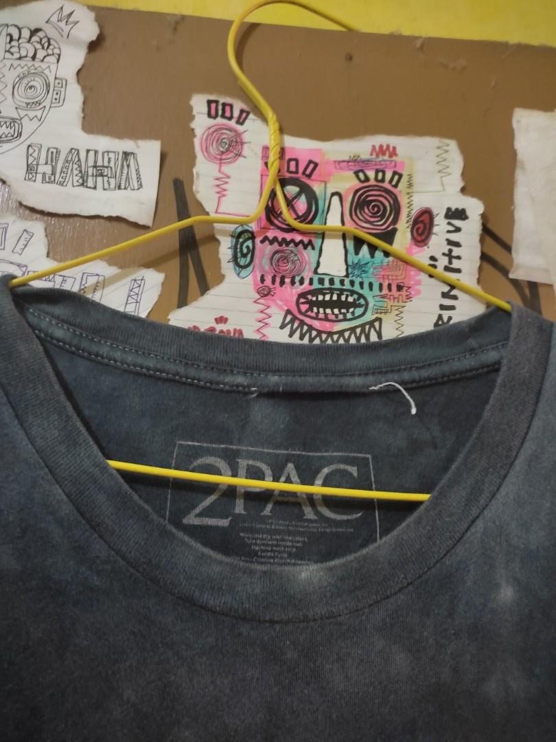 Kaos Tupac vintage tie dye, Fesyen Pria 