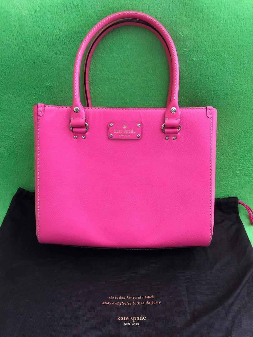Kate Spade Wellesley Quinn Pink Leather Bag Luxury Bags