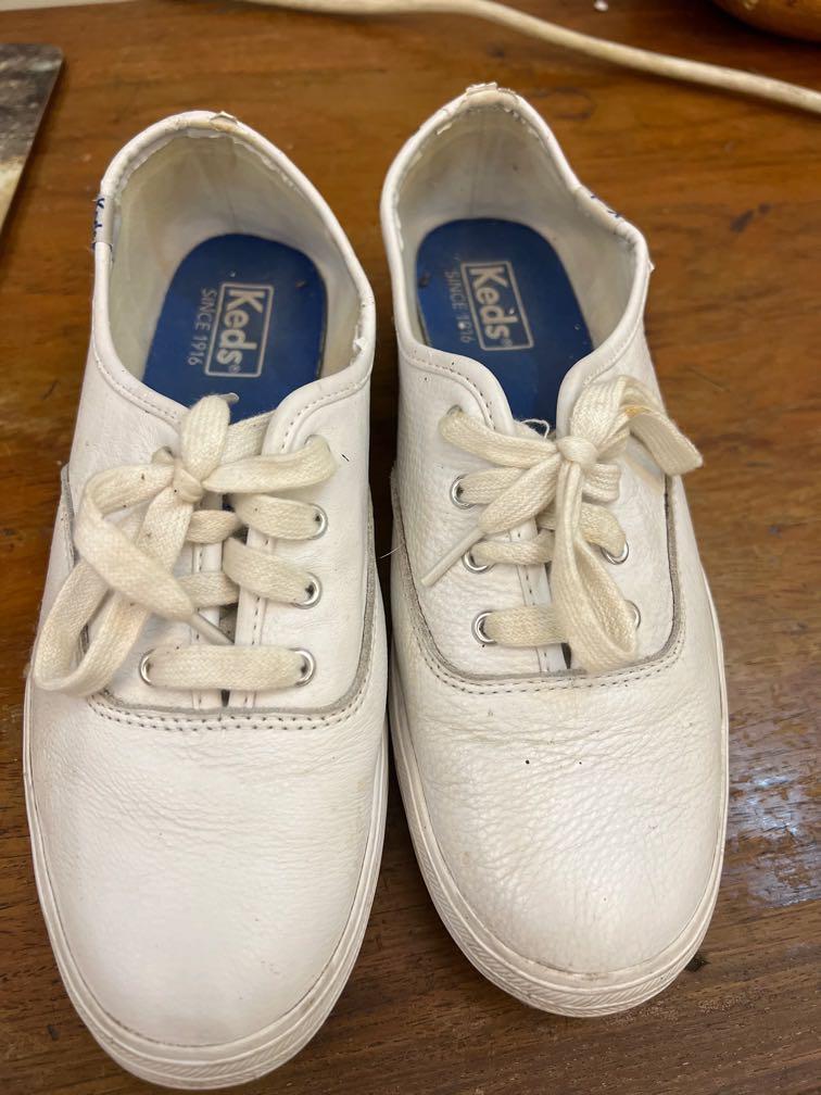 white platform keds