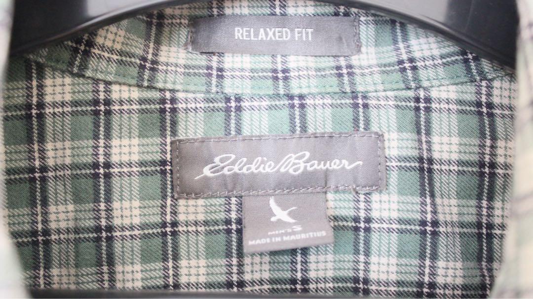 Kemeja kotak2 plaid EDDIE BAUER size S men