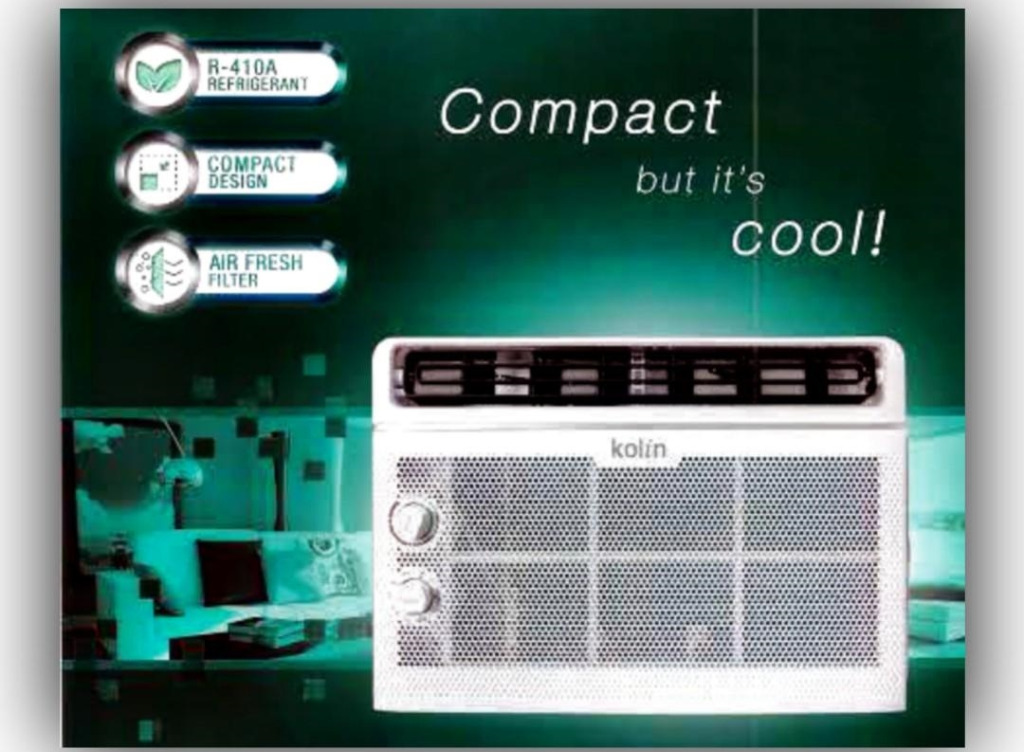 KOLIN WINDOW TYPE COMPACT MANUAL, TV & Home Appliances, Air ...