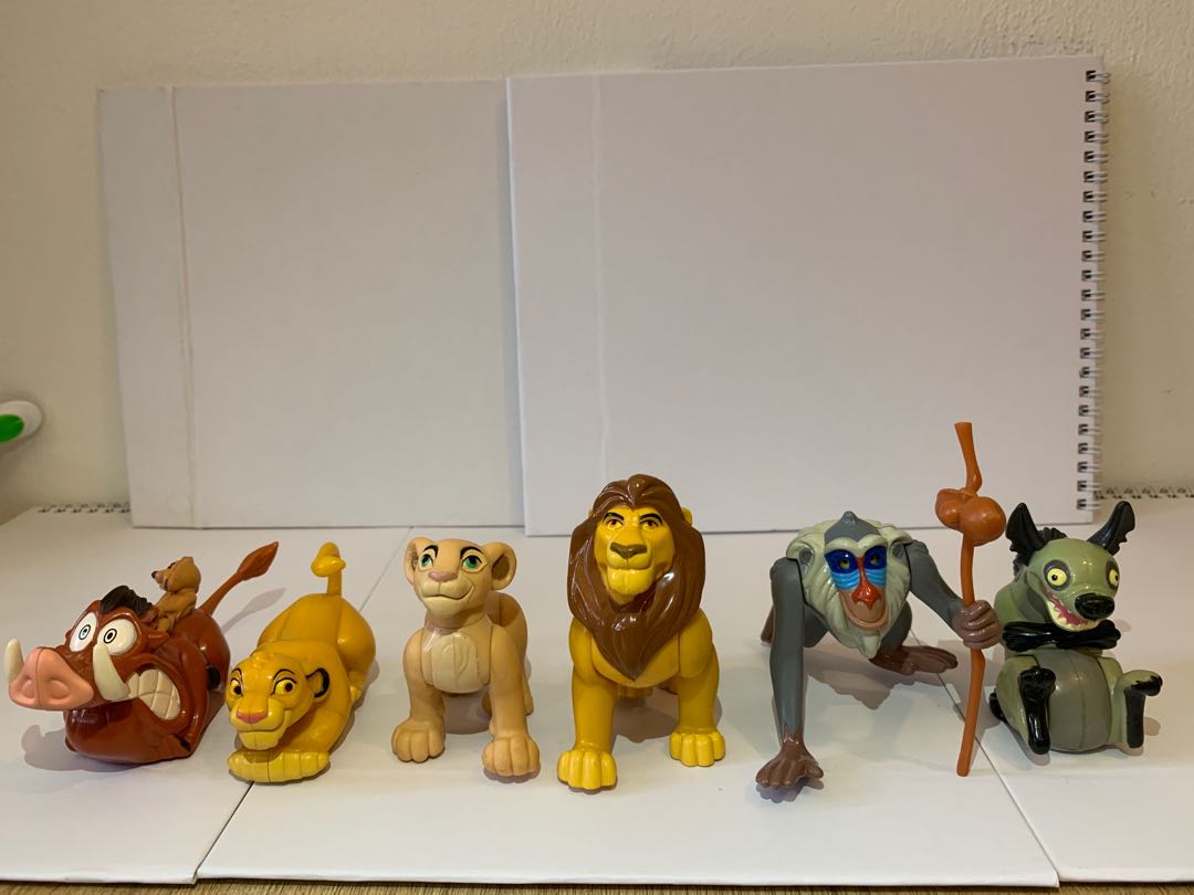 Lion King Burger King Fast Food Toys 1990s Disney Movie Figures