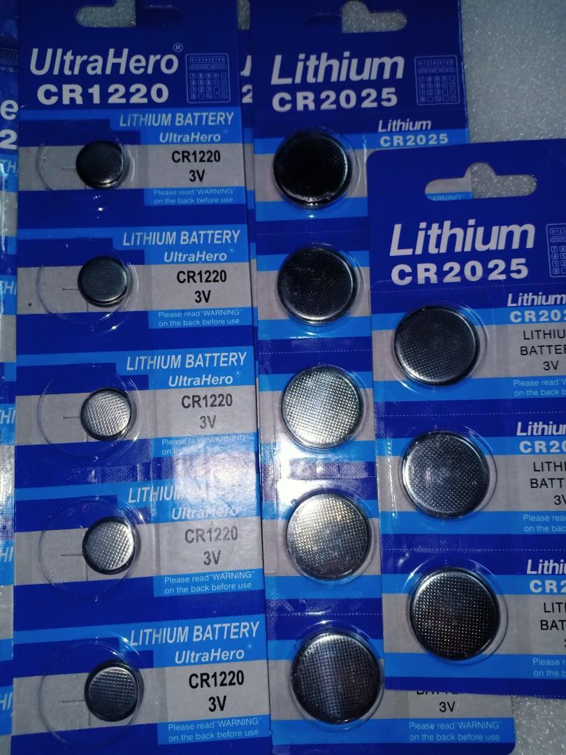 Lithium battery CR1220/CR2025 3v, Everything Else, Others on Carousell
