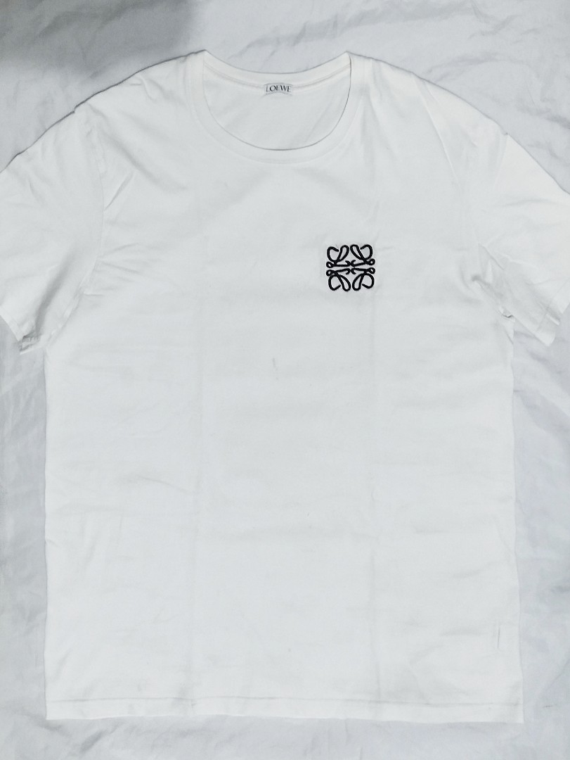 LOEWE Anagram Embroidered White Tee 