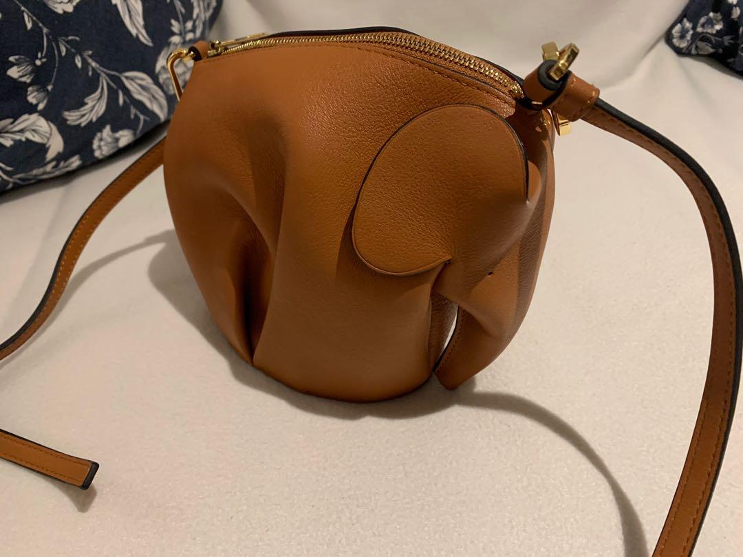 Loewe Elephant Bag in Tan and Gold NA Women s Fashion Bags