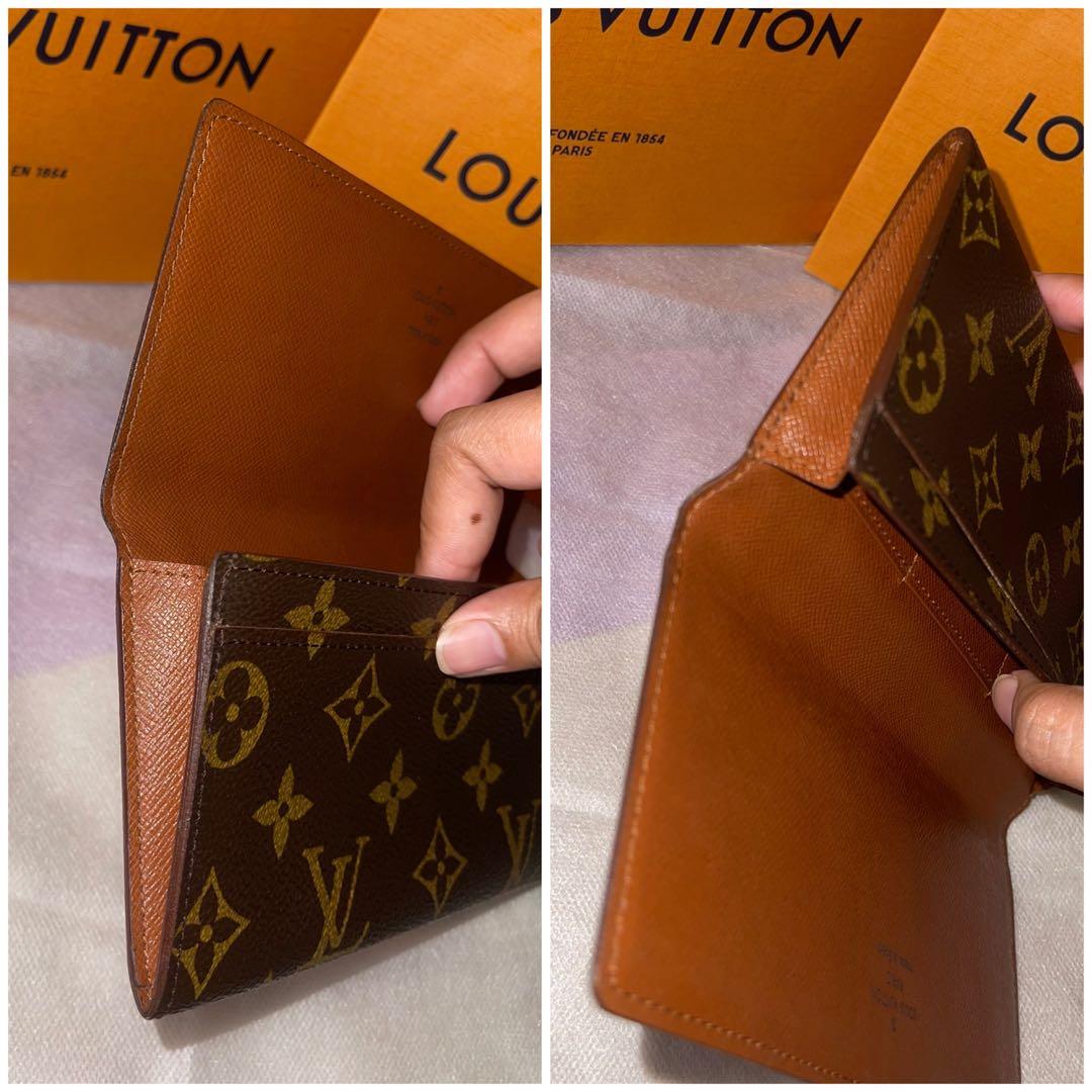 Authentic Louis Vuitton Monogram Long Tri-fold Passport Wallet CA0928
