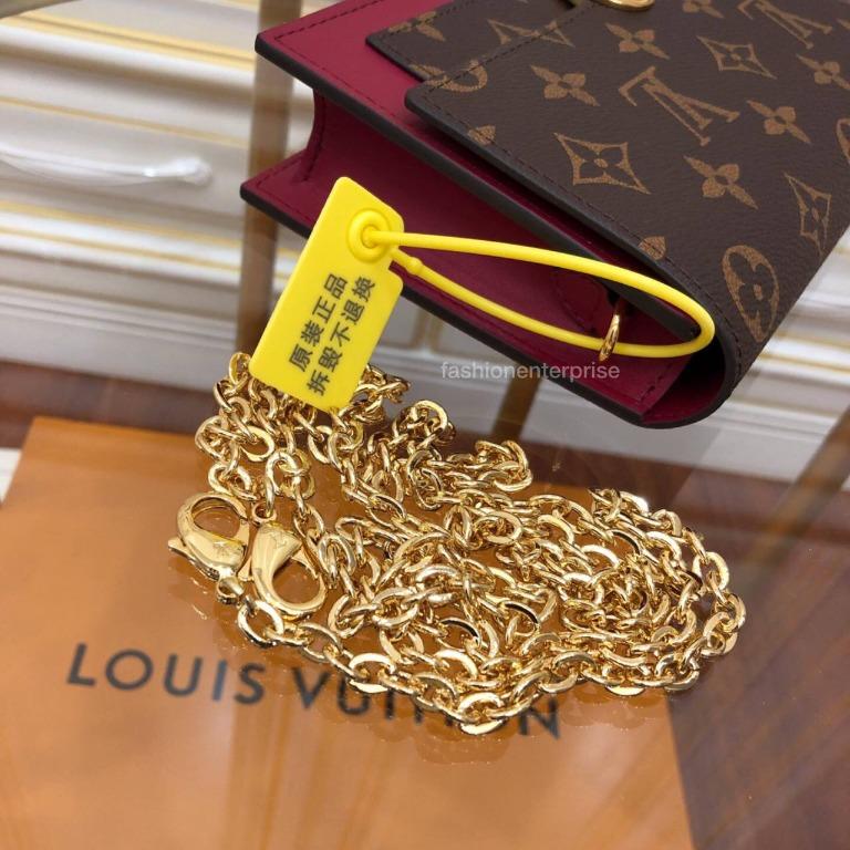 Louis Vuitton, Bags, Louis Vuitton Flore Chain Walletlike New