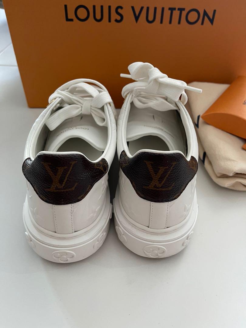 Louis Vuitton Black/Brown Mesh and Monogram Canvas Run Away Sneakers Size 38  Louis Vuitton