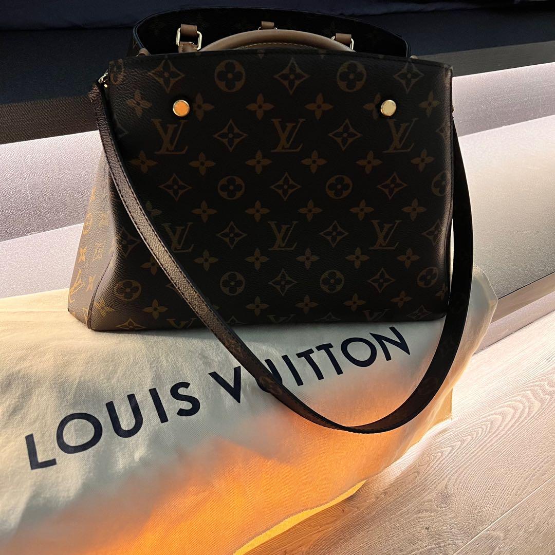 Louis Vuitton Monogram Montaigne MM - Brown Totes, Handbags - LOU740766