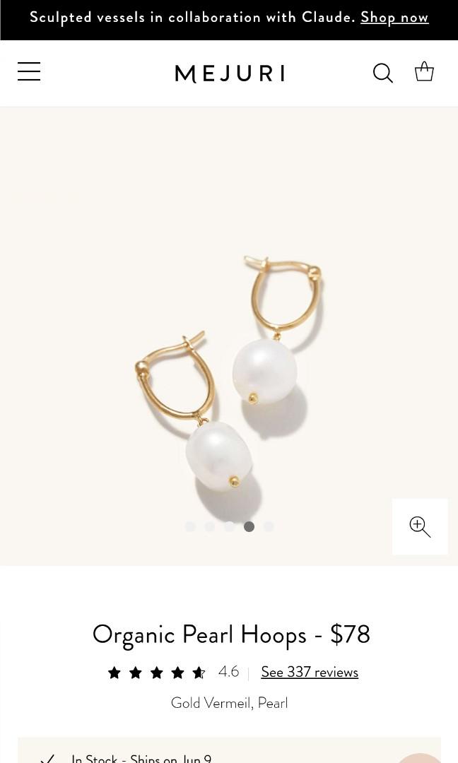 Mejuri organic pearl on sale