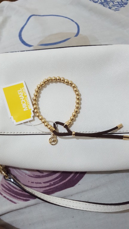 Michael Kors Beaded Bracelet Gold, Women's Fashion, Jewelry & Organizers,  Bracelets on Carousell
