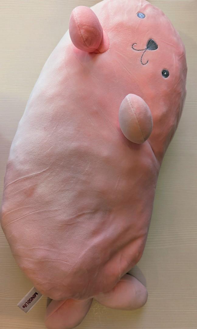 miniso pink seal plushie, Hobbies Toys, Toys Games on Carousell