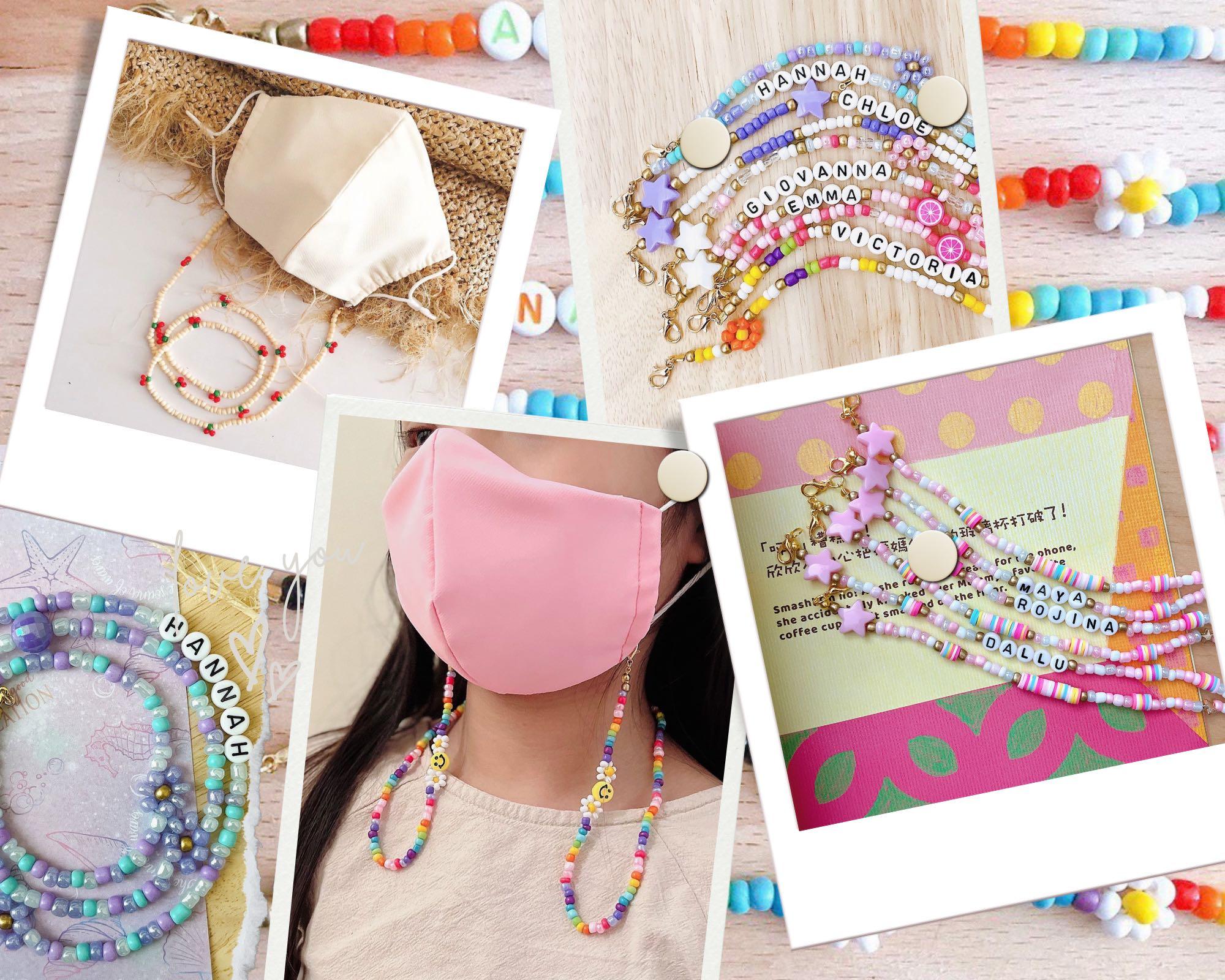 Kids Face Mask Chain / Sunglass Chain/ Mask Necklace (personalised),  兒童＆孕婦用品, 嬰兒及小童流行時尚- Carousell