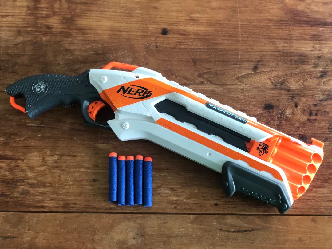 Nerf N-Strike Elite Rough Cut 2x4 Blaster, Hobbies & Toys, Toys & Games ...